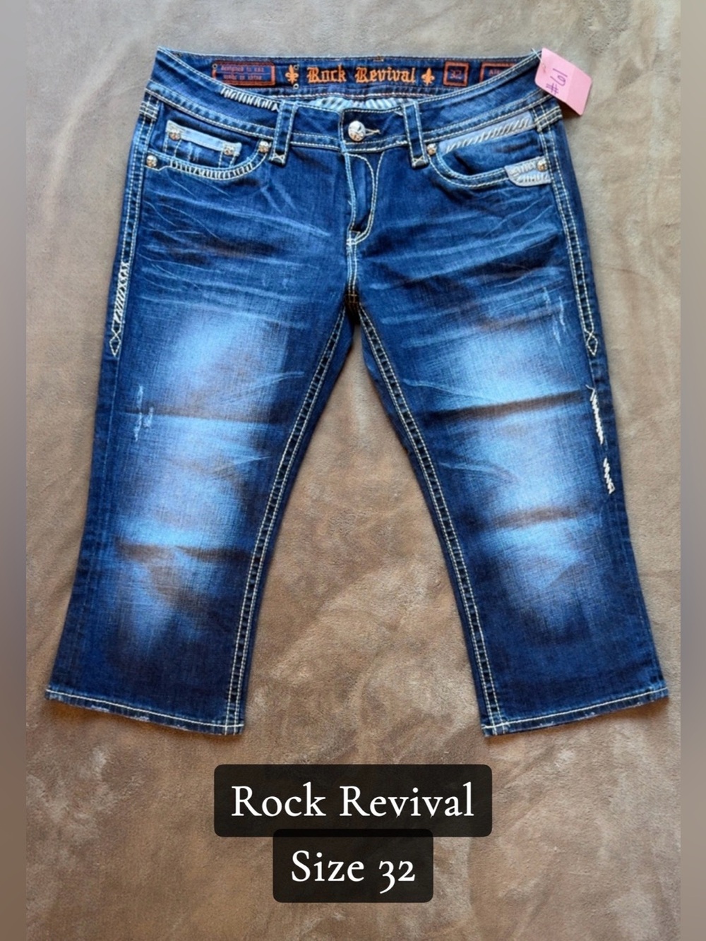 Rock Revival Women's Blue Washed Relaxed Jeans